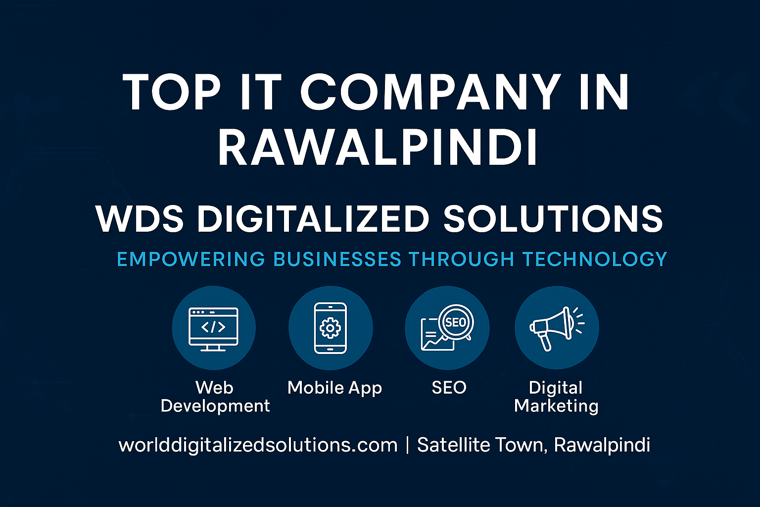 Top IT Company in Rawalpindi | WDS Digitalized Solutions – Leading Software House in Pakistan